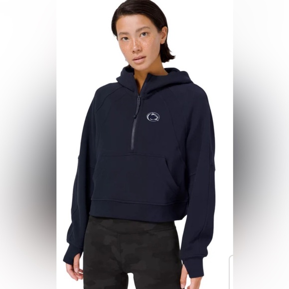 Lululemon PENN State women’s scuba oversized half zip hoodie navy size XS S - Picture 1 of 7